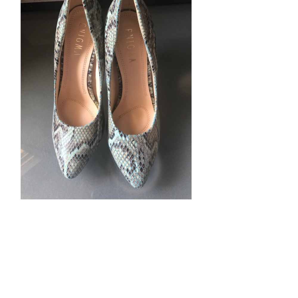 Enigma Snakeskin Heels